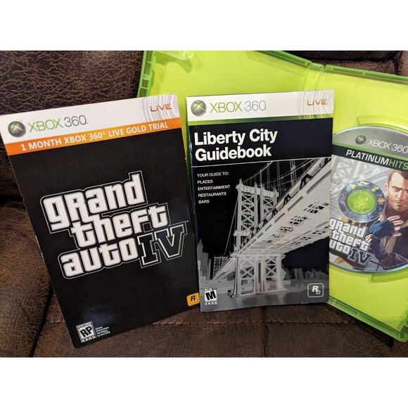 Grand Theft Auto IV ( 4 ) (Xbox 360, 2008) Liberty City Guidebook Included - Picture 3 of 5